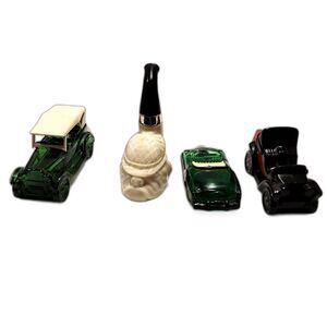 Kot of 4 Vintage Avon Bottles Collectibles Cars #X3